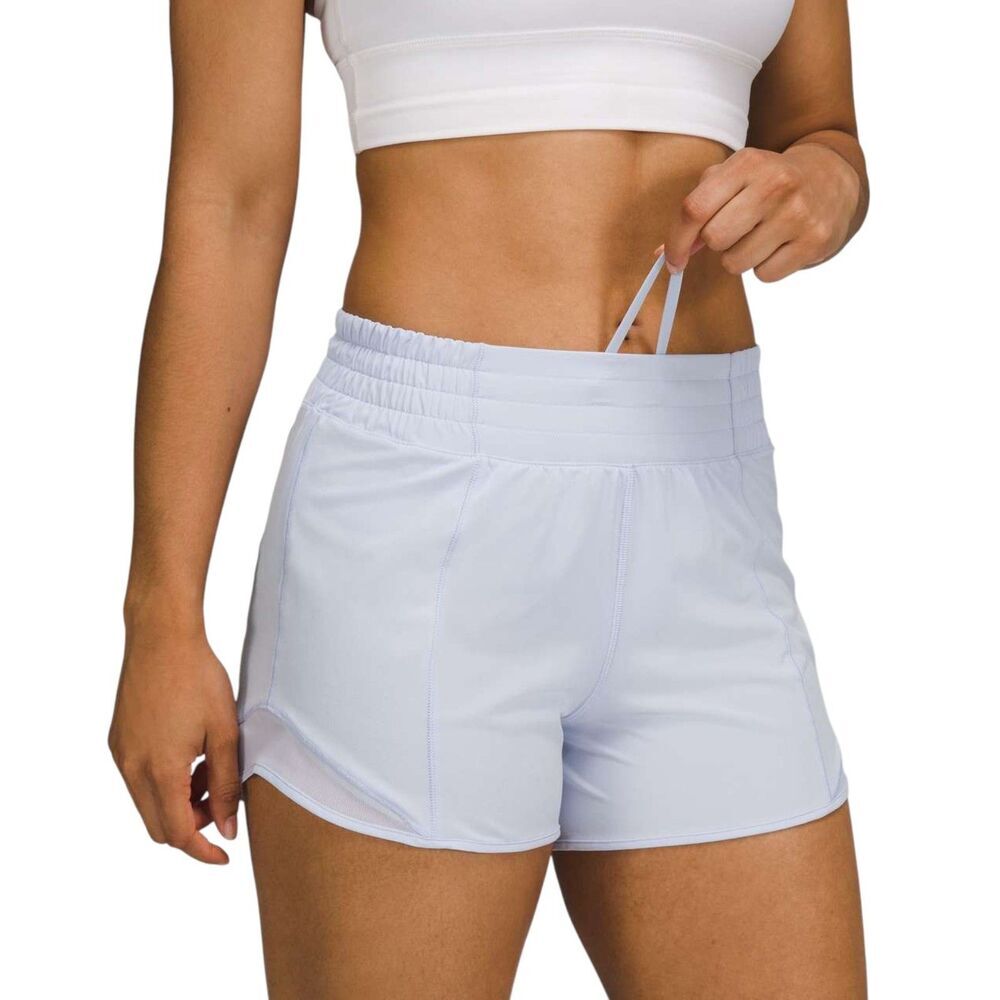 Lululemon Hotty Hot High-Rise Lined Short 4" Pastel Blue